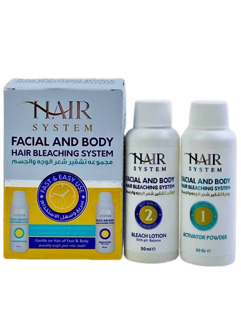 HAIR SYSTEM Quick And Easy To Use Facial And body Hair Bleaching Kit  - Image 3