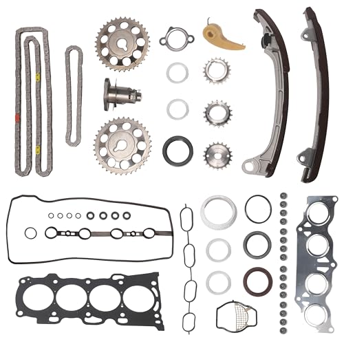 طقم حشوة رأس JAVOUKA HS26232PT MLS وطقم سلسلة التوقيت لسيارات تويوتا كامري RAV4 سولارا هايلاندر لسيارات سايون tC 2001-2006 HGS917 TK922