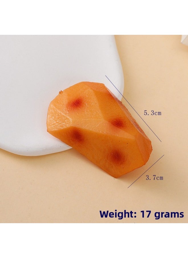 Generic - Various Kinds Of Artificial Vegetables, Broccoli, Mushrooms, Corn Cobs, Lettuce, Cucumber Slices, Green Beans, Lotus Root Slices, Onion Slices, Kelp Knots-Color:Roasted Potato Cubes-Specifications:Figure - Image 1