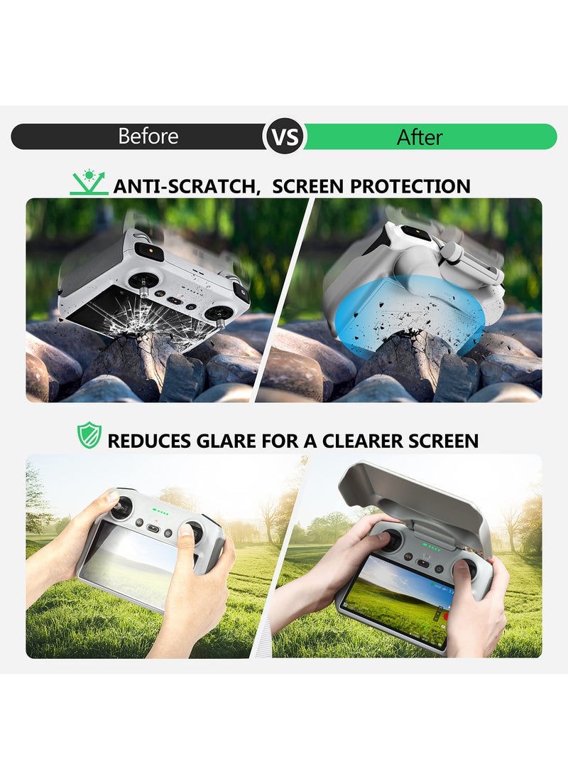 Excefore - Screen Remote Control 2 in 1 Sun Hood, RC Joysticks Protector Sunshade for DJI Mini 3 Pro/Mini 3/Air 2S/for Mavic 3 Classic/for Mavic 3 Pro - Image 1