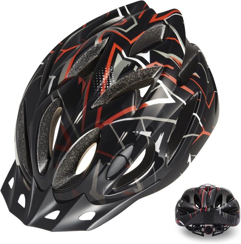 Zacro Adult Bike Helmet Lightweight for Men Women Comfort with Pads&Visor, Certified Bicycle Helmet for Adults Youth Mountain Road Biker - Image 1