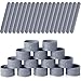 Vinsot 30 Pcs Silicone Slap Bracelets Gift for Kids DIY Slap Bands Party Favor Soft Blank Snap Wristbands Bulk for School Craft Project Painting Classroom Prizes Birthday WeddingGrey - Image 2