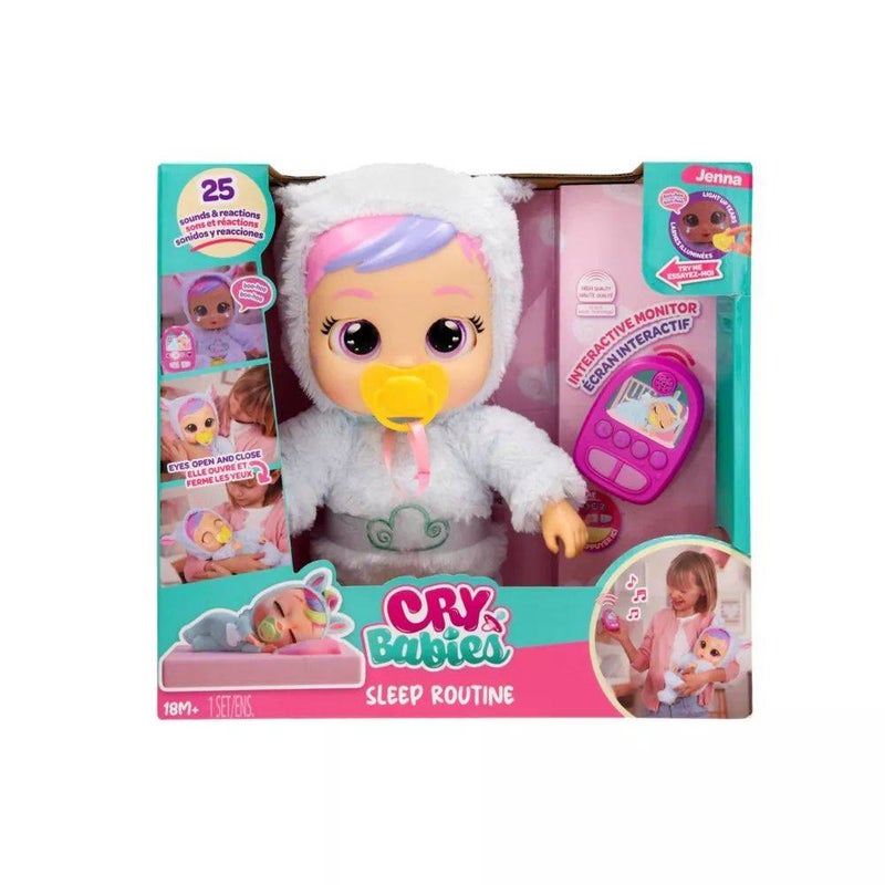Cry Babies Jenna's Sleep Routine Interactive Doll (32.5 cm) - Image 1