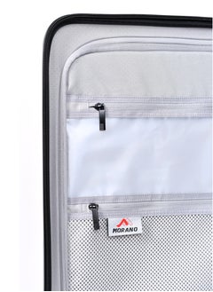 MORANO Morano Airplane Cabin Suitcase with Four 360 Degree Spinning Wheels and Storage Expansion Pocket and Designed with a USB Port, Size 20 Inch (Silver)  - Image 5
