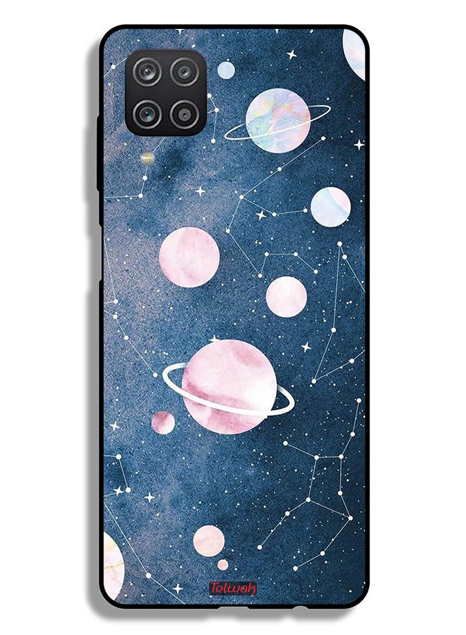 Tolwak Samsung Galaxy A12 Protective Case Cover Space Art - Image 1
