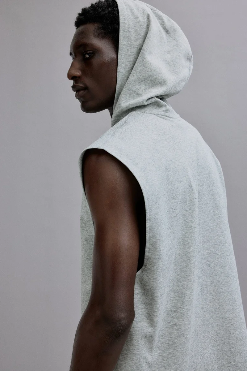 H&M Regular Fit Sleeveless sports hoodie with DryMove™