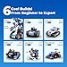 Apitor STEM Robot Toy 6in1 Robot Building Kit for Boys Age 812 APP Remote Control STEM Coding Toys Educational Robotics Gifts for Boys Girls Kids Ages 7 8 9 10 11 12 480 Pieces - Image 4