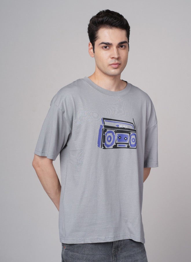 OUTLAWS Men's Graphic Printed Oversized T-Shirt with Drop-Shoulder Sleeves | Color Lock Technology | No Shrinkage | Soft, Breathable & Comfortable Casual Streetwear - Image 4