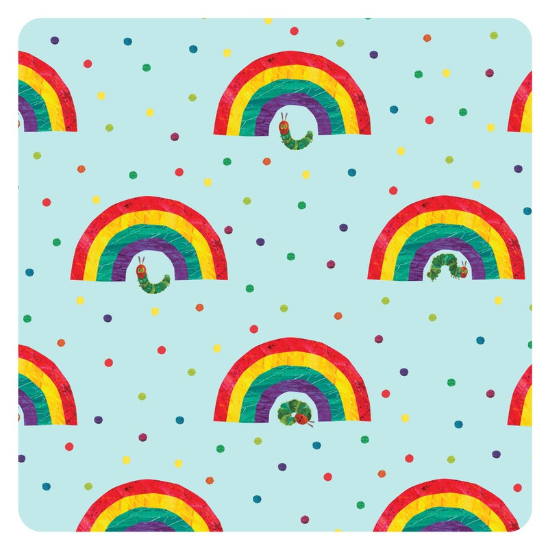 BapronBaby Eric Carle Rainbow Caterpillar Wet Dry Bag - Waterproof Two Zipper Pockets - Reusable for Mealtime, Diapers, Stroller, Snacks, Swimsuits - Machine Washable - 11" x 9" - Image 3