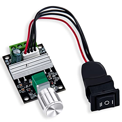 ALEDECO PWM Low Voltage DC Motor Speed Controller 1.8V 3V 5V 6V 12V 2A 24W Adjustable Driver Switch 1Pack - Image 1