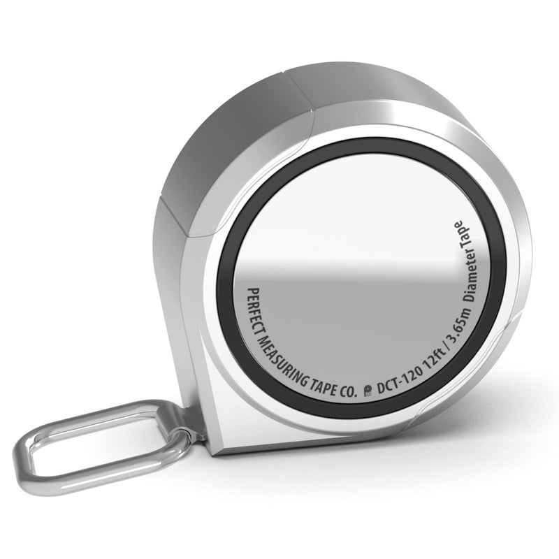 PERFECT MEASURING TAPE شريط قياس محيط القطر المثالي - شريط قياس إمبراطوري ومتري 1/2 بوصة بطول 12 قدم / 3.5 متر - للاستخدام في قياس الأجسام الأسطوانية - (شريط الأنابيب، شريط الأشجار) نموذج DCT121 - Image 1
