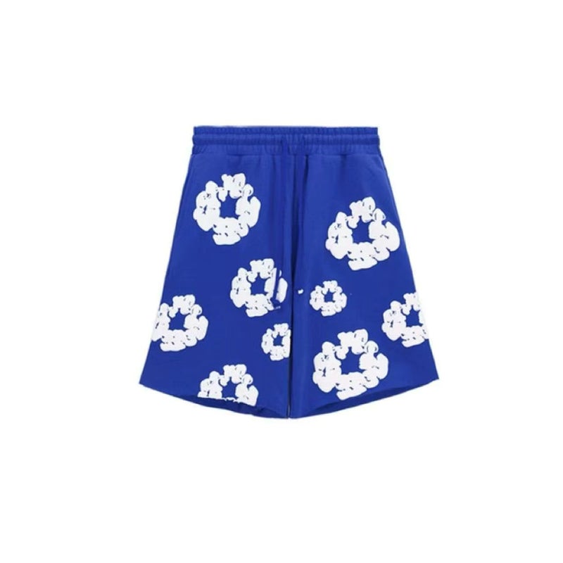 American High Street Kanye Kapok All-Over Printed Casual Pants Floral Foam Printed Loose Shorts For Men And Women Couples - Image 1