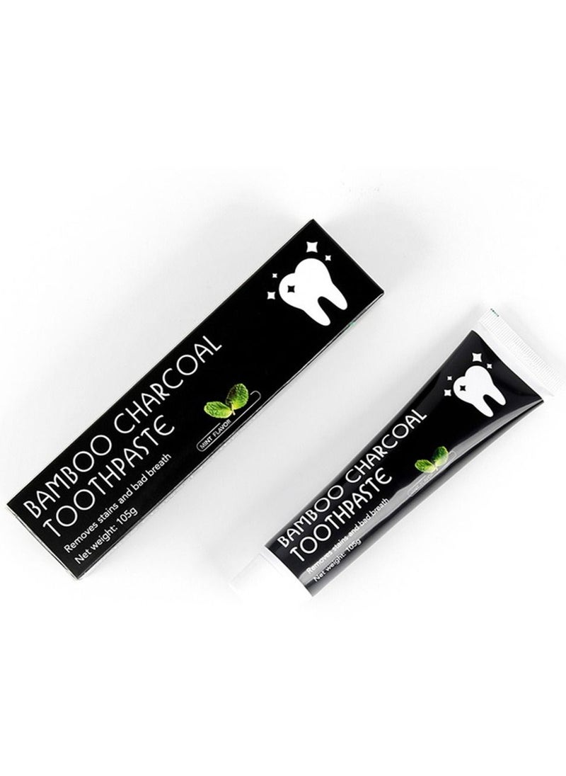 Bamboo charcoal - Glowing White Sparkling Premium Quality Black Toothpaste Activated Bamboo Charcoal Toothpaste - Image 1