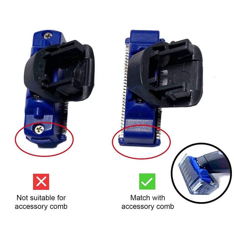 LinMei Razor Replacement Head Compatible for Gen 1 Micro Touches Solo Trimmer Replacement Cutter Head Solo Hybrid Shaver Replacement Blades Include 2 Cleaning Brush - Image 3
