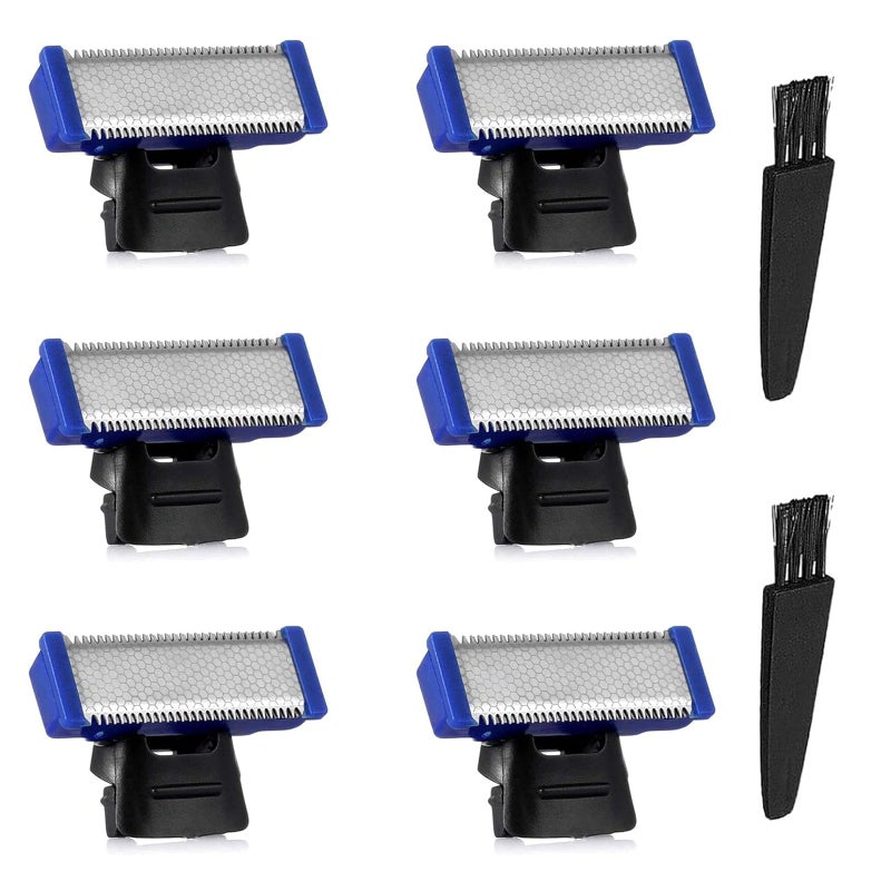 LinMei Razor Replacement Head Compatible for Gen 1 Micro Touches Solo Trimmer Replacement Cutter Head Solo Hybrid Shaver Replacement Blades Include 2 Cleaning Brush - Image 1