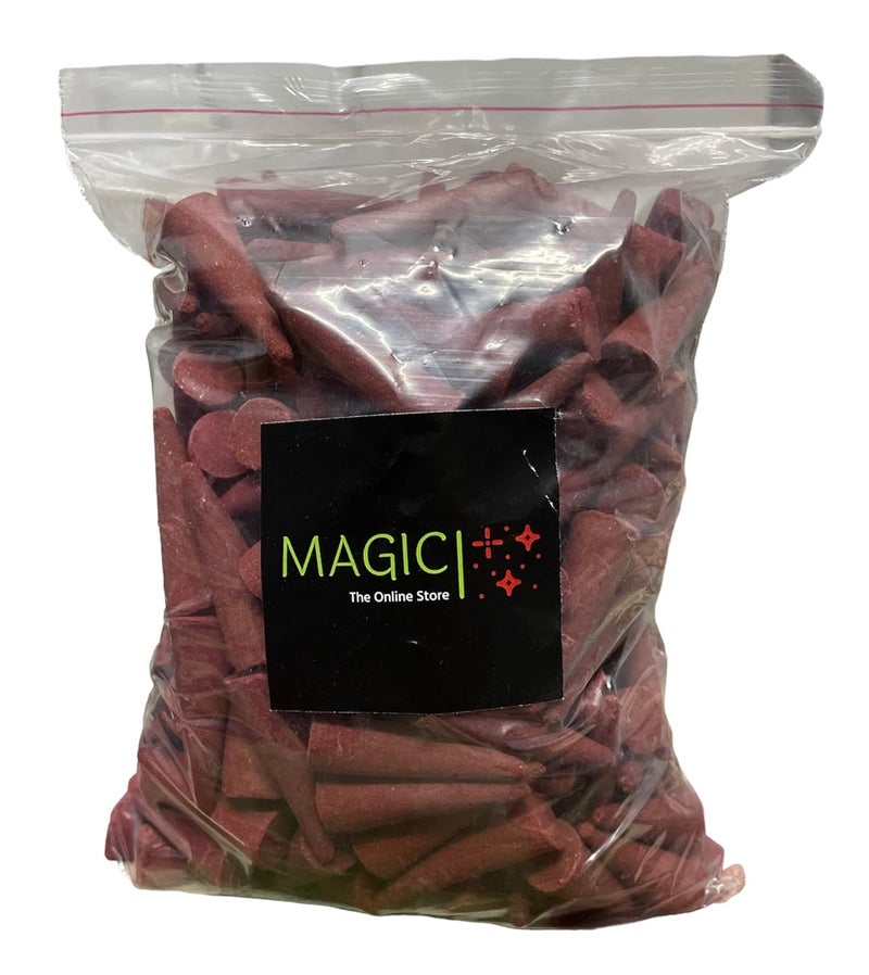 Magic Dry Dhoop Cones for Pooja Combo Pack 1 KG I 900 gm Net Quantity I Fragrance - Sandal Rose Mogra I 46mm Big Size I Natural Ingredients I Non - Toxic - Image 2
