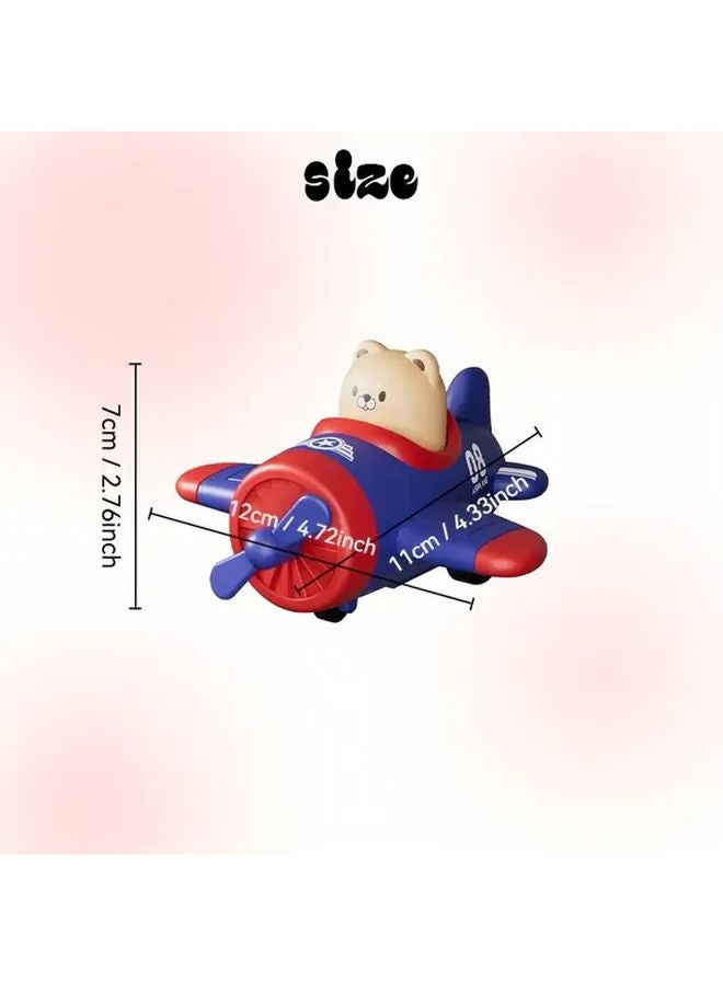 Red Airplane Car Animal Themed Push Toy For Kids Birthday Party Gift - Image 3