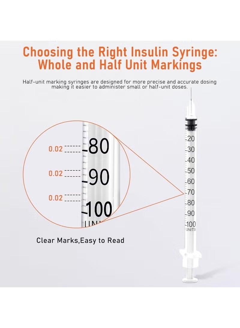 Verifine 1 ml 30Gx1/2 6mm Insulin Syringe Individual Pack 30s - Image 2
