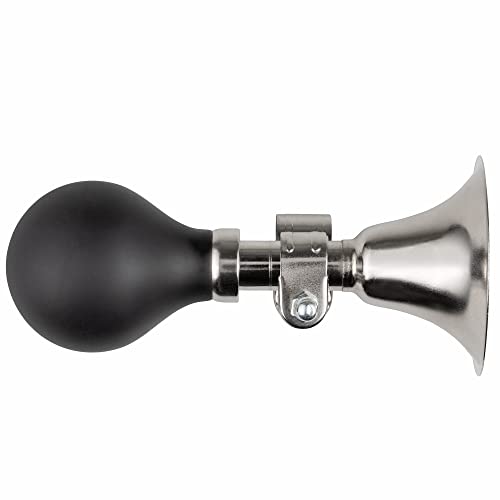 Schwinn Classic Bike Horn, Chrome and Black, Vintage Style, Loud Sound, Easy Installation, Fits Most Handlebars, Weather Resistant Stainless Steel, Retro Horn for Bike - Image 5