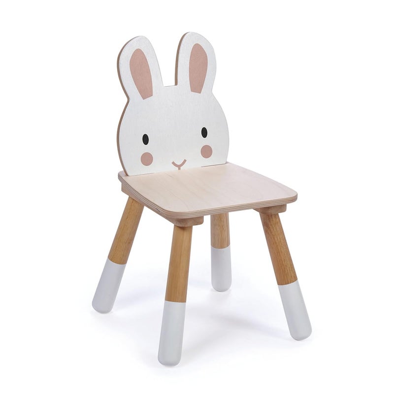 Tender Leaf Toys  Forest Table and Chairs Collections  Adorable Kids Size Art Play Game Table and Chairs  Made with Premium Materials and Craftsmanship for Children 3 Forest Rabbit Chair