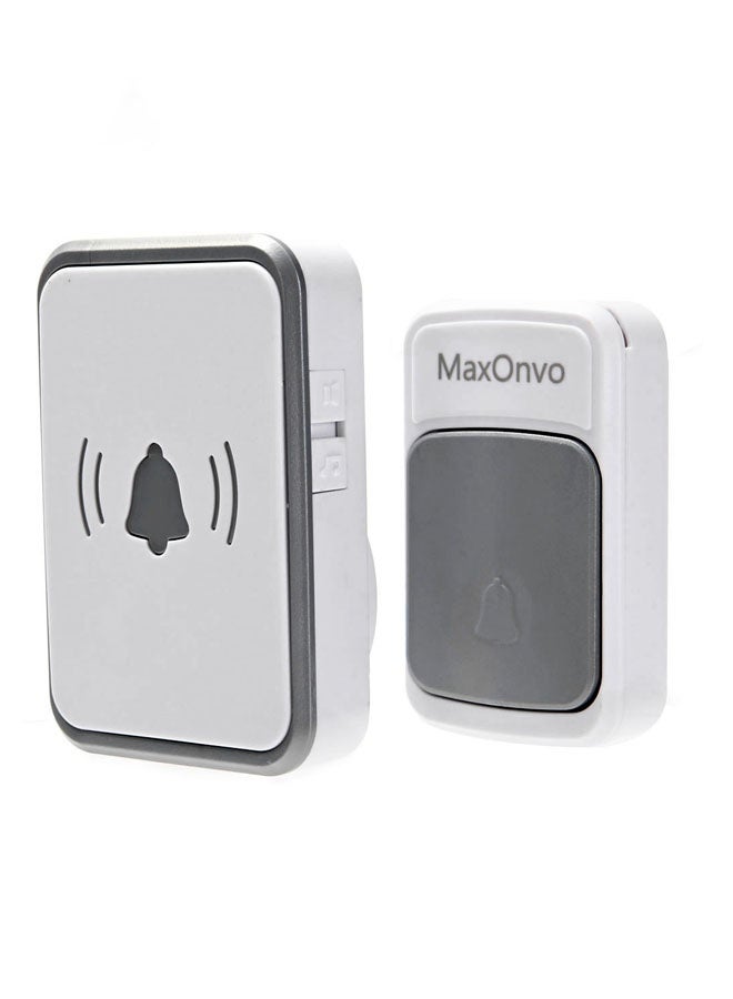 LAWAZIM Wireless Doorbell - Battery Operated Doorbell Kit with 1 Transmitter, 1 Receiver, Battery, Adjustable Volume and Chime - Ideal for Home, Office, Apartment, Shop, and Classroom Use - Silver - Image 5