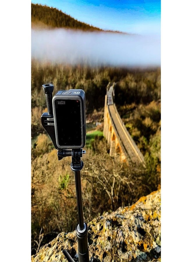 Action Pro 90° Vertical Mount Adapter Compatible with GoPro Hero 13/12/11/10/9/8/7/6/5/4, DJI Osmo Action, Insta360 X3 / X4 and Smartphones, Angle Bracket (Black) - Image 4