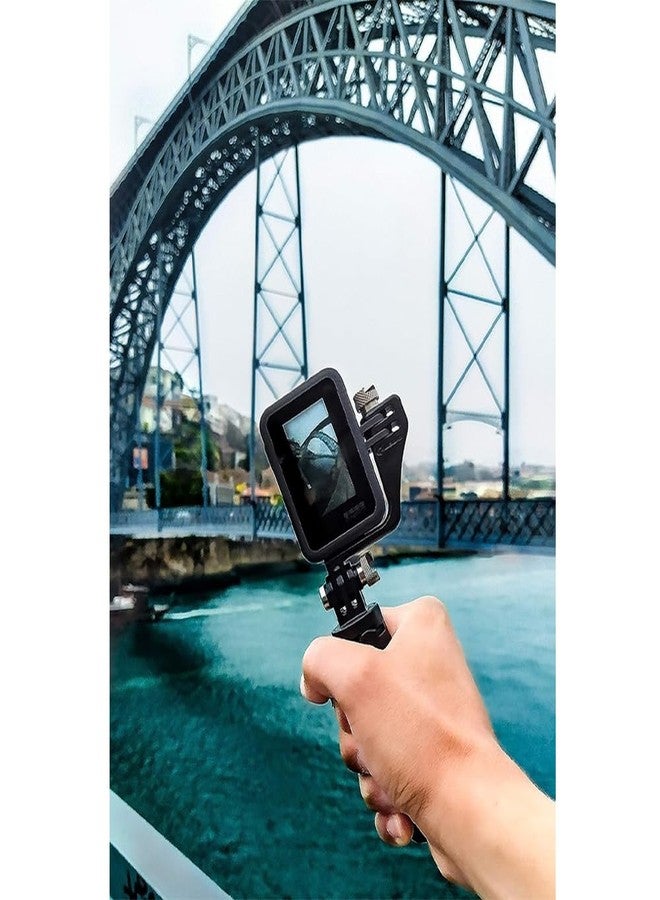 Action Pro 90° Vertical Mount Adapter Compatible with GoPro Hero 13/12/11/10/9/8/7/6/5/4, DJI Osmo Action, Insta360 X3 / X4 and Smartphones, Angle Bracket (Black) - Image 5