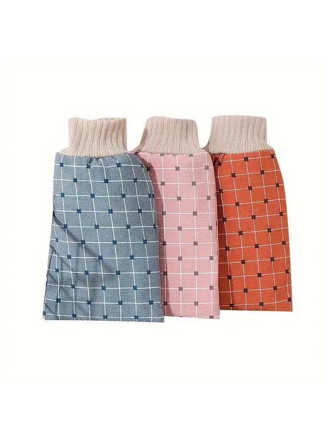 Double Layer Thickened Bath Towel Brown Red Mud Scrubbing Gloves For Men And Women - Image 5