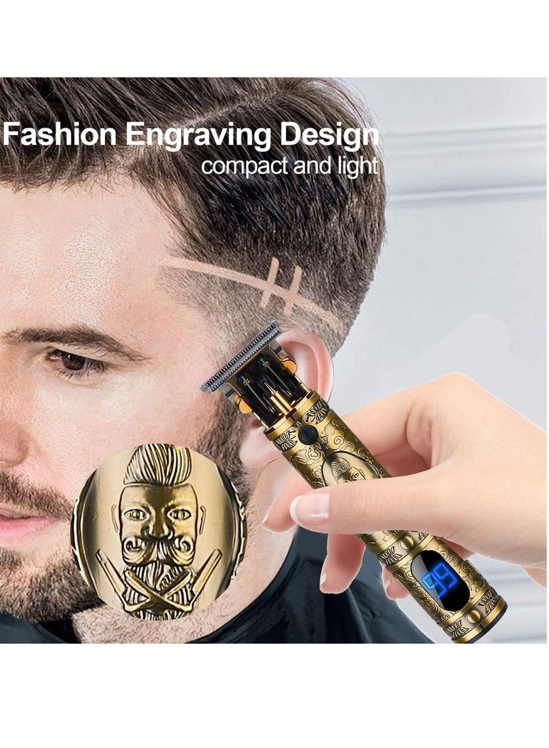general Hair Clippers for Men, Professional Hair and Beard Trimmer for Barber, Hair Edgers Clippers, Gold Knight Close-Cutting Trimmers, Cordless Clippers for Hair Cutting, Gift for Men - Image 4