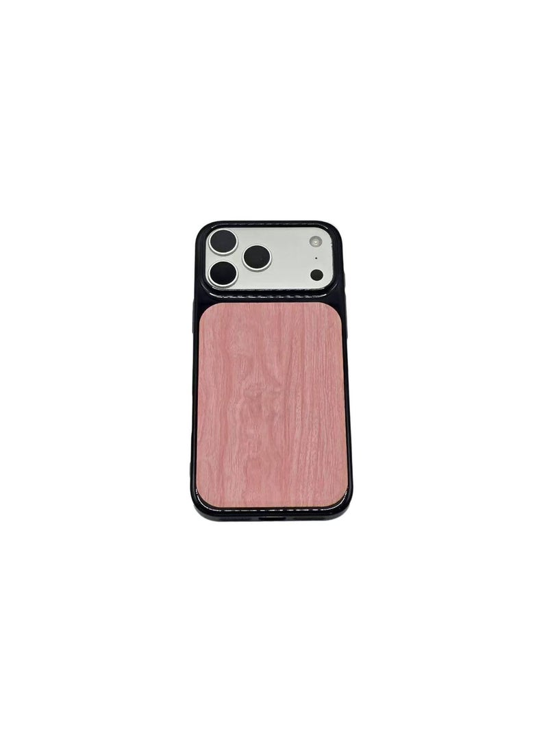 غطاء واقي بPC لـ iPhone 16 / 16 Plus / 16 Pro / 16 Pro Max مع غطاء صلب من البولي كربونات رقيق للغاية ومطلي بالكهرباء وحامل قائم مع قبضة مضادة للانزلاق مع مغناطيس قوي باللون أحمر م. - Image 1