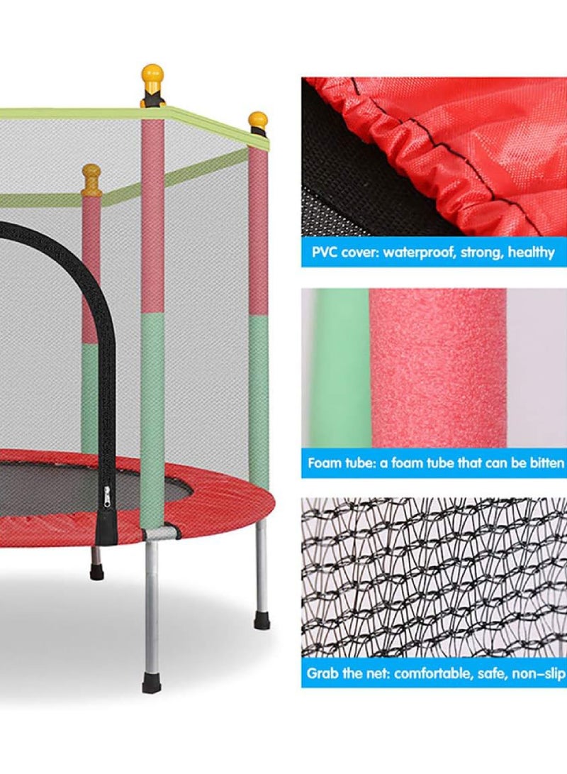 Rock Pow Indoor Trampoline Kids Adult Bouncer Baby Jumper Children Bouncers With Guardrail Fitness Thick Spring Anti-Skid Shock Absorption - Image 3