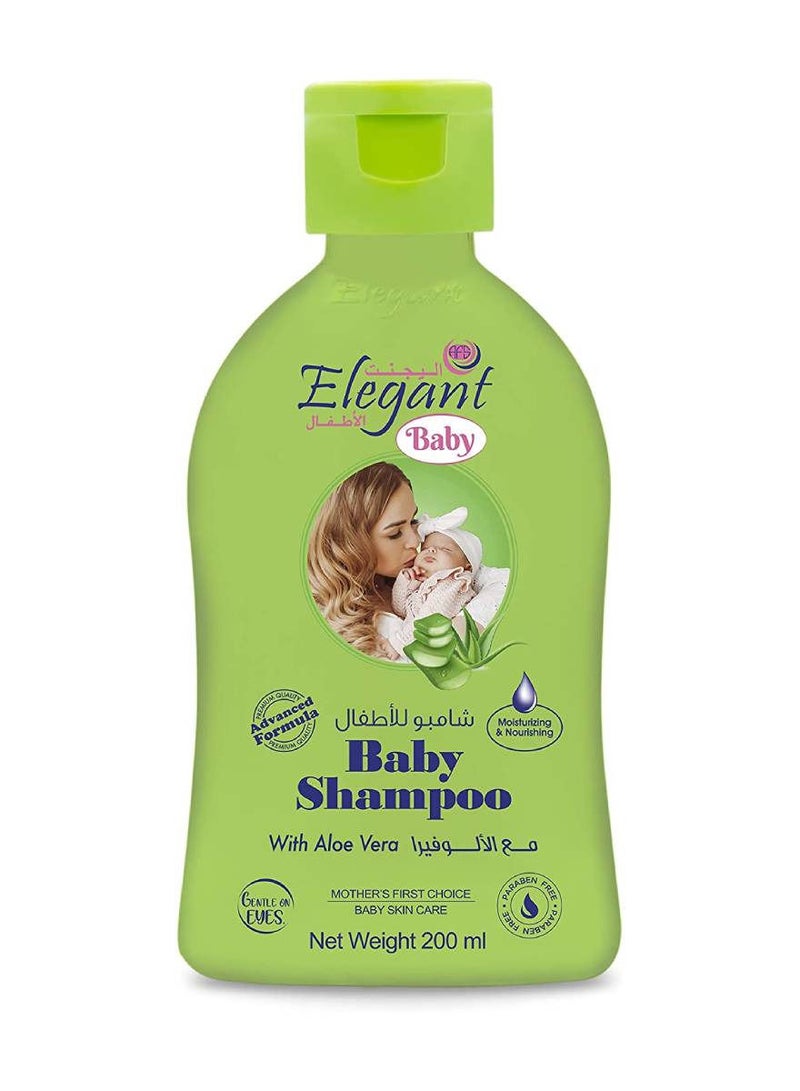إليجانت بيبي شامبو مغذي للأطفال 200 مل - بخلاصة الصبار اللطيف