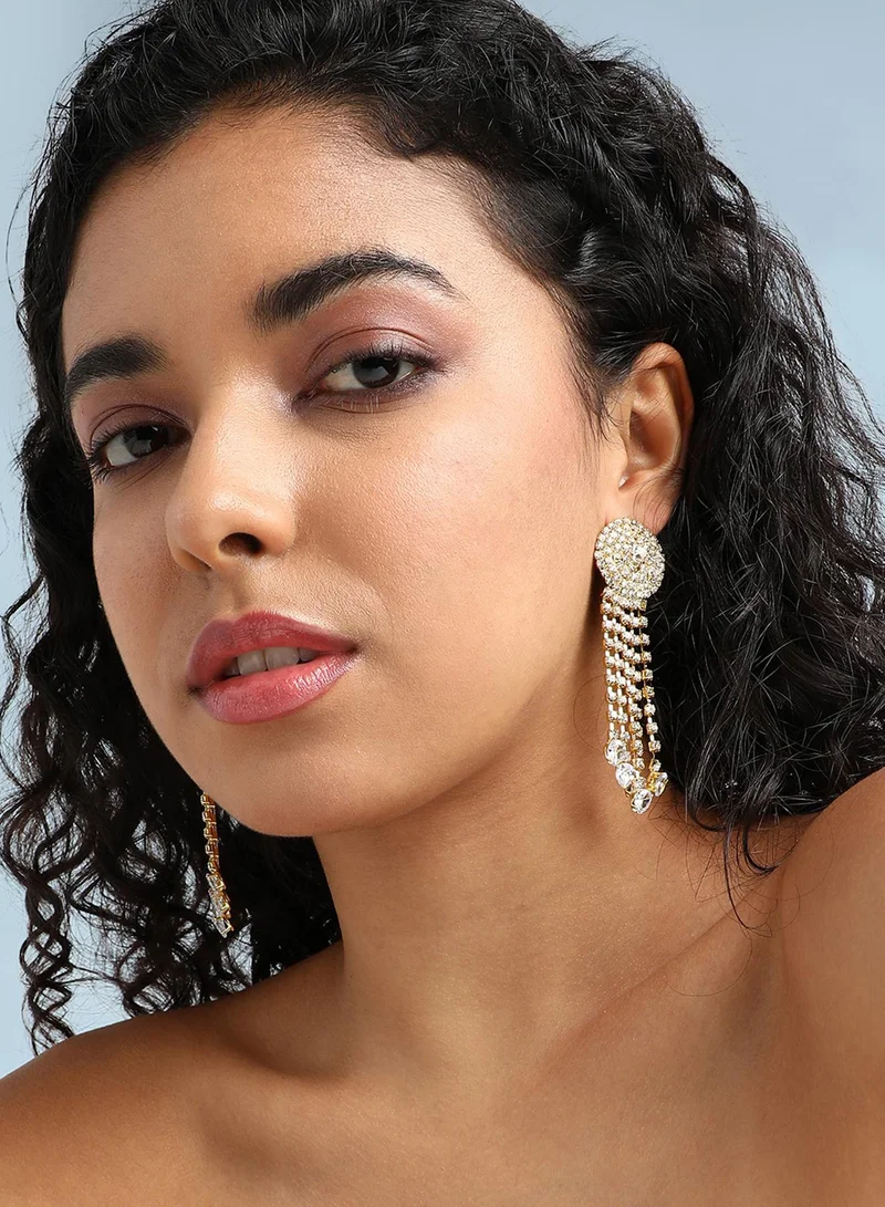 SOHI Crystal Artificial Drop Earring Jewellery