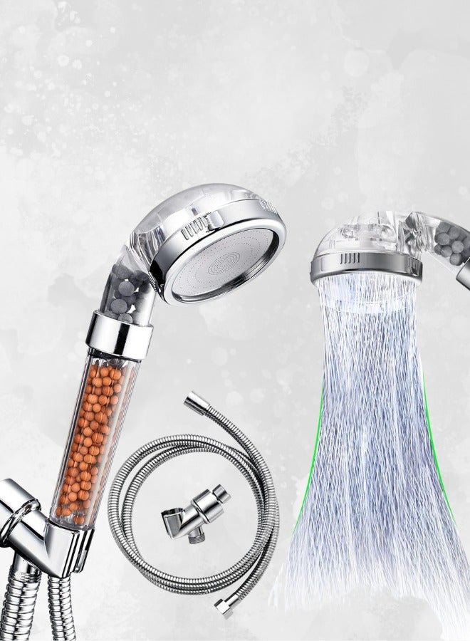 High-Pressure Handheld Shower Head – Water-Saving with Negative Ion Technology, 3 Spray Modes, Built-in Purification Filter, Stylish ABS Design, Easy Tool-Free Installation, Spa-Like Shower Experience for Skin & Hair Care! - Image 1