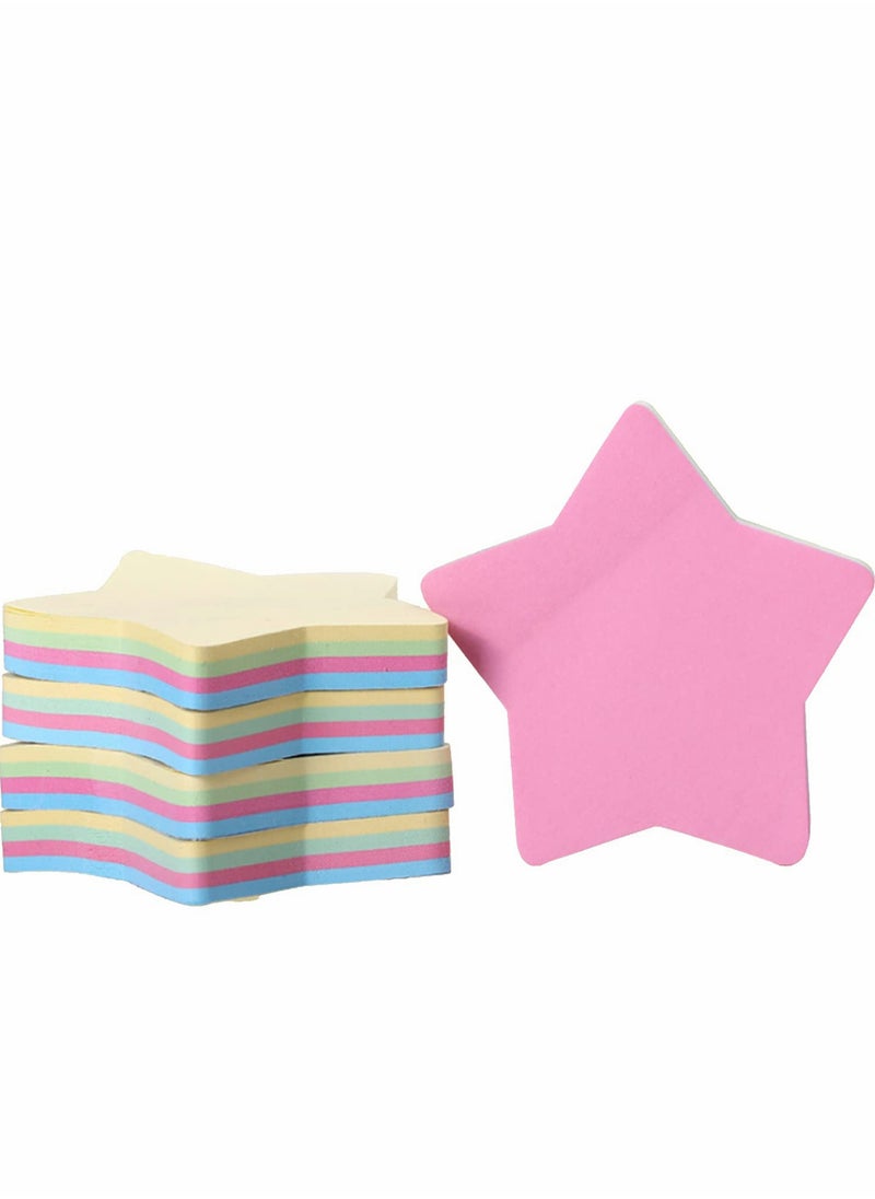 Excefore - Sticky Notes, 500 Sheets Multicolor Star Shaped Colorful Memo, Funny  Self-Stick Removable for Office School, Business Home and Personal Use - Image 1