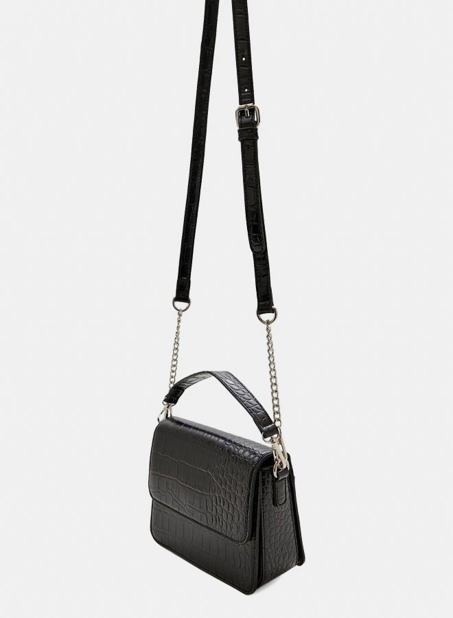 FOREVER 21 Faux Croc Crossbody Bag  - Image 2
