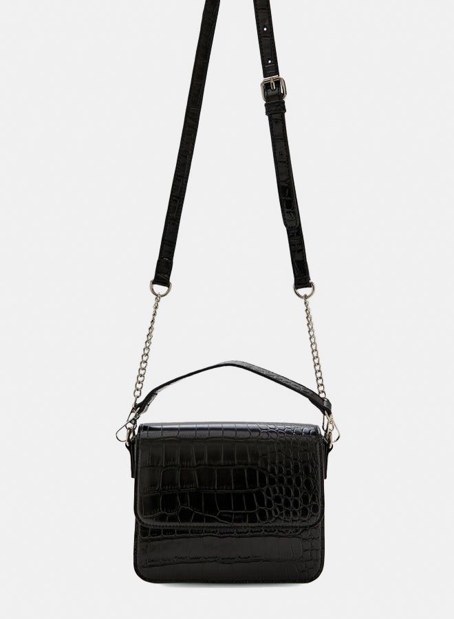 FOREVER 21 Faux Croc Crossbody Bag  - Image 5