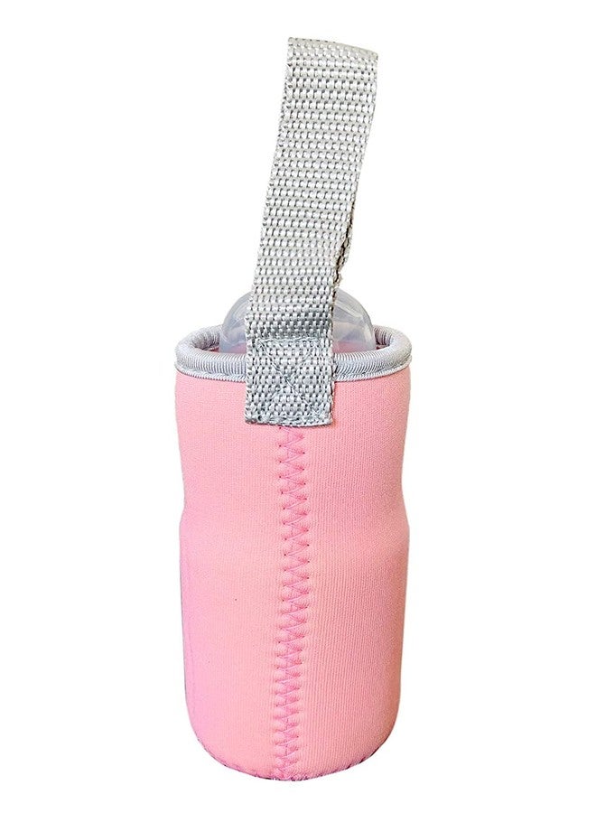 Aplam Chaplam Cute Animated Patterned Soft Stretchable Baby Feeding Bottle Cover with Easy to Hold Strap for 120ml, 150ml, 240ml (Pack of 1- Multicolor6) - Image 4