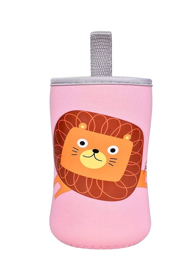 Aplam Chaplam Cute Animated Patterned Soft Stretchable Baby Feeding Bottle Cover with Easy to Hold Strap for 120ml, 150ml, 240ml (Pack of 1- Multicolor6) - Image 1