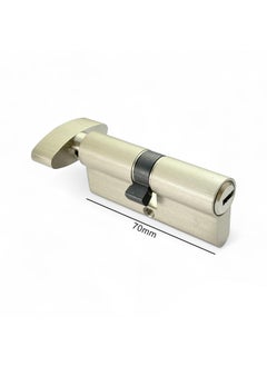 MOKSH PLUS Moksh Plus Brass Cylinder Lock 70mm with 6 pin Mechanism for Mortise Handle Lock Fittings with 5 Brass Ultra Keys for Wooden Door Pack of 1 Pcs SSF  - Image 2