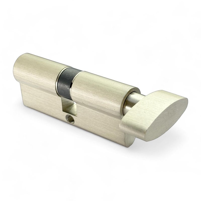 MOKSH PLUS Moksh Plus Brass Cylinder Lock 70mm with 6 pin Mechanism for Mortise Handle Lock Fittings with 5 Brass Ultra Keys for Wooden Door Pack of 1 Pcs SSF  - Image 3