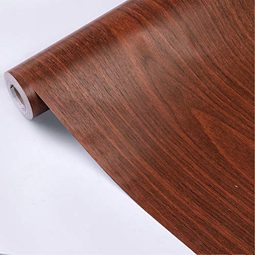 Eurotex Wood Peel and Stick Wallpaper – Self-Adhesive Removable Wallcovering for Walls, Cabinets & Shelves, PVC, Dark Teak, 45cm x 6m Roll (Covers 29 Sq. Ft.) - Image 2