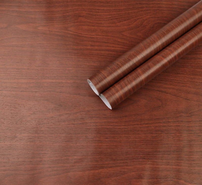 Eurotex Wood Peel and Stick Wallpaper – Self-Adhesive Removable Wallcovering for Walls, Cabinets & Shelves, PVC, Dark Teak, 45cm x 6m Roll (Covers 29 Sq. Ft.) - Image 1