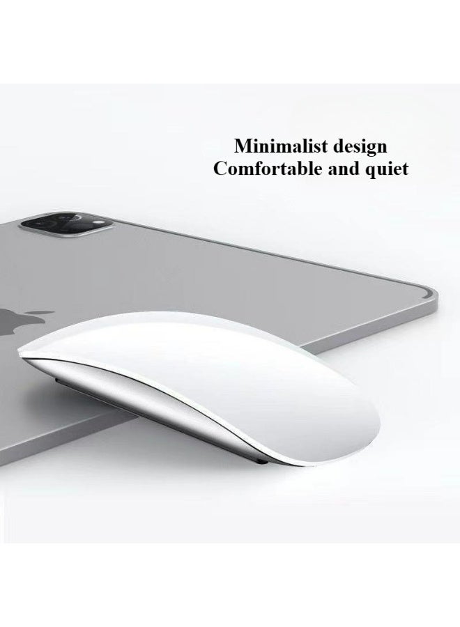 Wireless Multi-Touch Surface Magic Mouse Alternative USB C Rechargeable Bluetooth Mouse Compatible with MacOS/Windows/Linux/Android Laptop Desktop PC Smartphone Tablet - Image 4