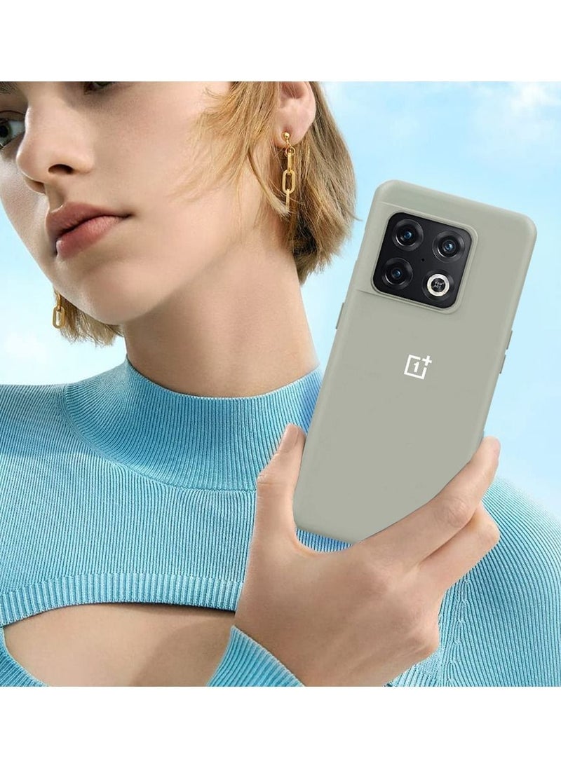 CATANES OnePlus 10 Pro Silicone Liquid Case Soft Ultra Slim Shockproof Full Body Protection Cover 6.7inch Grey  - Image 4