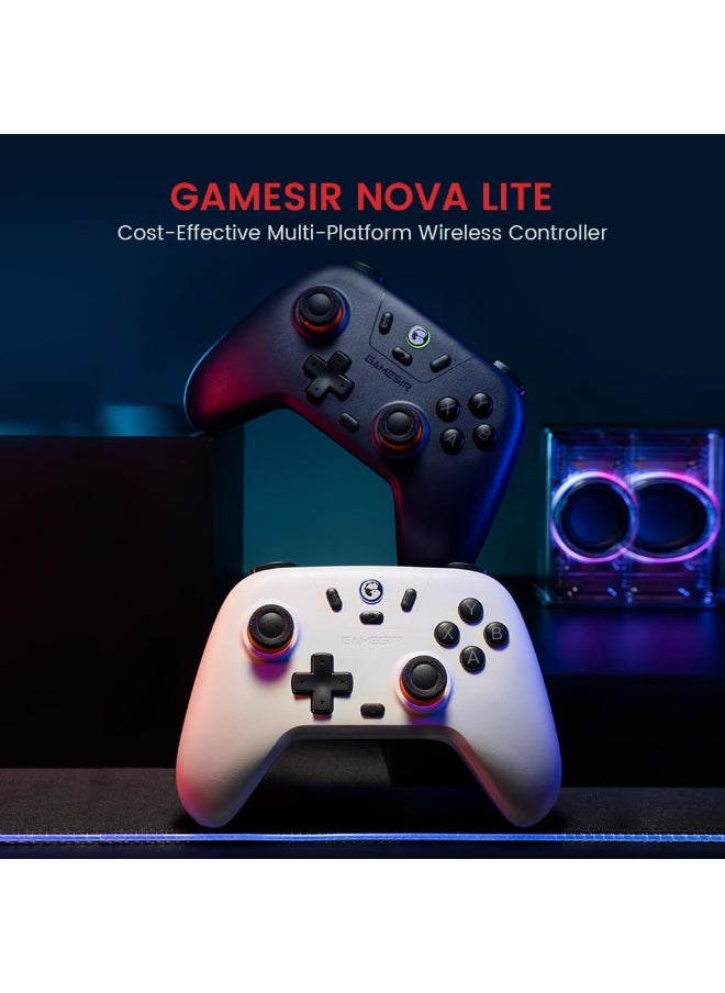 General - Classic Wireless Gamepad GameSir Nova Lite Multiplatform Bluetooth Game Controller for PC, Steam, Switch, iOS, Android Hall Effect Sticks Dual Rumble Motor Precision-Tuned Analog Triggers 600mAh Battery - Image 1