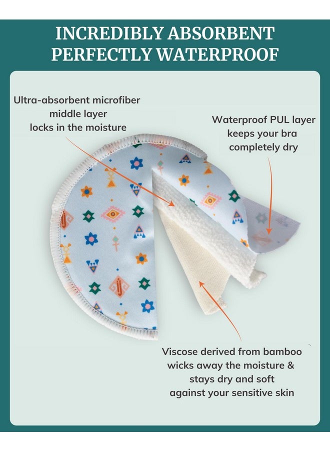 Idaho Jones Nursing Pads - Breast Pads For Leaking Milk - Reusable & Washable Breastfeeding Pads - Stay Dry Longer - Almohadillas Y Protectores De Lactancia - Viscose Derived From Bamboo - 10 Pads  - Image 4