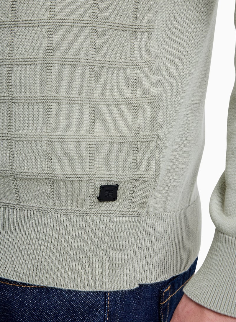 French Connection Long Sleeve Half Zip Knit Jumper - Image 4