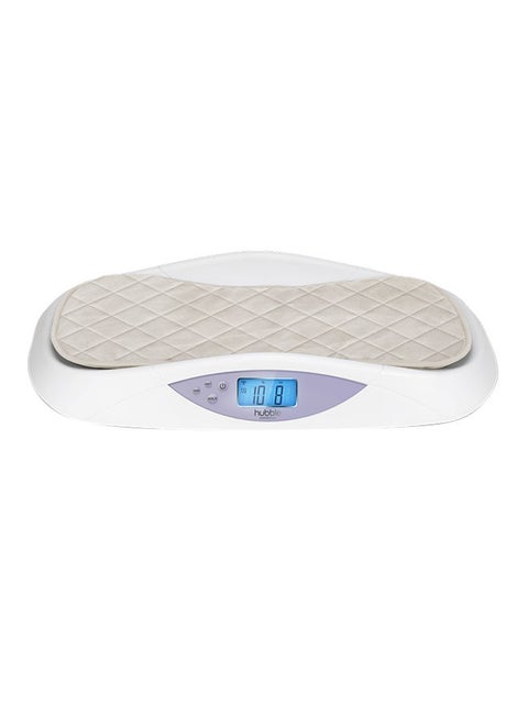 Grow Smart Baby Scale With Bluetooth For Newborn Babies And Infants Soft Pad From 0+ Months - White