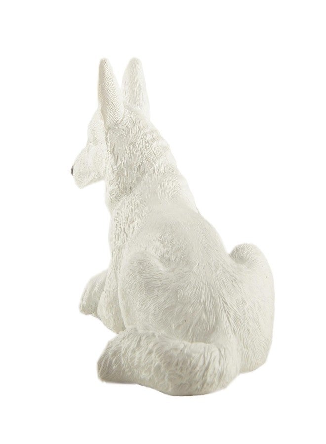 JFSM INC. 6" White German Shepherd Dog Figurine – Hand-Painted Gift for Dog Lovers, Home Office Decor - Image 5